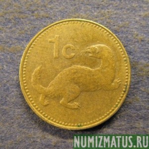 Монета 1 цент, 1991-2007,  Мальта
