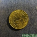 Монета 5 сантимов, 1966-2000, Франция