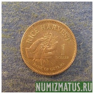 Монета 1 доллар, 1996-2012, Гайана