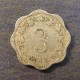 Монета  3 милс , 1972-1981,  Мальта