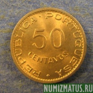 Монета 50 центаво, 1970,  Тимор
