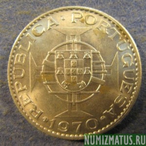 Монета 10 эскудо, 1970,  Тимор