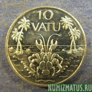 Монеты 10 вату, 1983-2009, Вануату