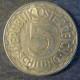 Монета 5 шиллингов, 1952-1957, Австрия