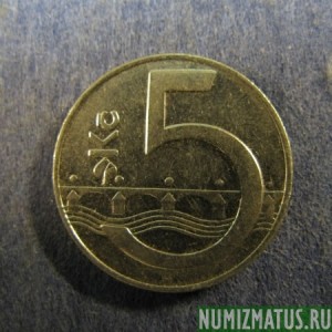 Монета 5 корун, 1993-2013, Чехия
