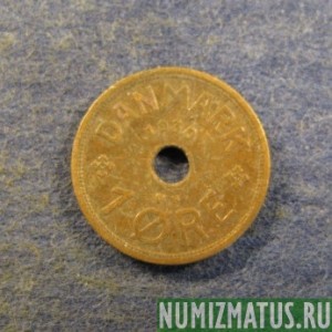 Монета 1 оре , 1927-1940, Дания