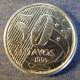 Монета 50 центавос, 2002-2015, Бразилия