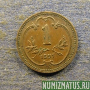 Монета 1 хеллер, 1892-1916, Австрия
