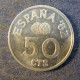 Монета 50 сантимов, 1980(80), Испания