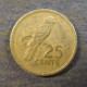 Монета 25 центов, 1982, Сейшелы