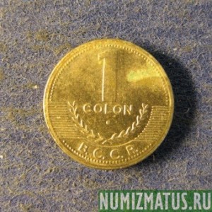Монета 1 колон, 1998, Коста Рика