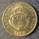Монета 25 сантимов,  1967-1978, Коста Рика