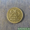 Монета 25 оре, 1974-1982, Норвегия