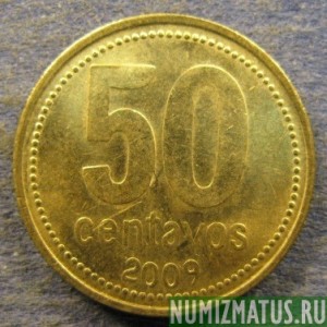 Монета 50 центаво, 2009-2010, Аргентина