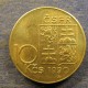 Монета 10 корун, 1990 и 1993, Чехословакия