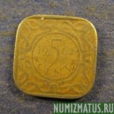 Монета 5 центов, 1962 (u)-1972(u), Суринам