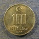 Монета 100 000 лир, 2001-2004, Турция