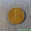 Монета 1 цент, 1950-1980, Нидерланды