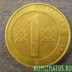 Монета 1 марка, 1993М-2000М, Финляндия