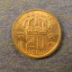 Монета 20 сантимов, 1953-1963, Бельгия (Belgique)