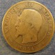 Монета 10 сантимов, 1853 BB -1857 BB, Франция