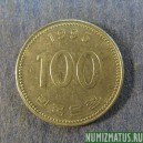 Монета 100 вон, 1984-2000, Южная Корея