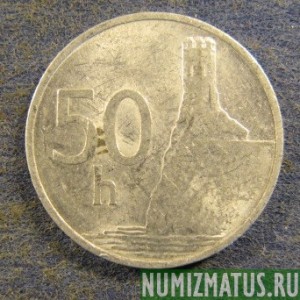 Монета 50 гелеров, 1993-1995, Словакия
