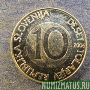 Монета 10 толар, 2000-2006, Словения