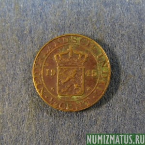 Монета 1/2 цента, 1933-1945, Нидерландская Индия