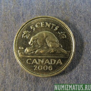 Монета 5 центов, 2003- 2012, Канада