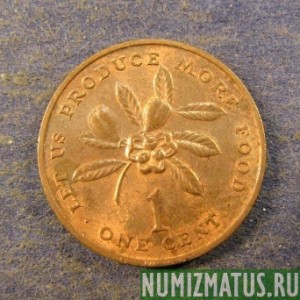 Монета 1 цент, 1971-1974, Ямайка