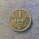 Монета 1 оре, 1941-1945, Норвегия