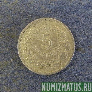Монета 5 сантимов, 1901, Люксембург