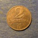Монета 2 сантима, 1922-1932, Латвия