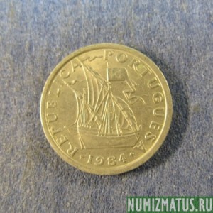 Монета 2 1/2 эскудо, 1963-1985, Португалия