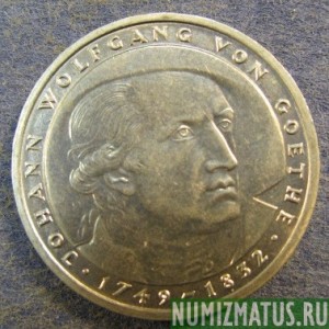 Монета 5 марок, 1982 D, ФРГ