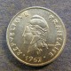 Монета 10 франков, 1967 (а), Французкая Полинезия