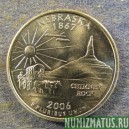 Монета 25 центов, 2006, США  (Nebraska)