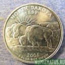 Монета 25 центов, 2006, США  (North Dakota)