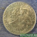 Монета 25 центов, 1976, США  ( Барабаньщик)
