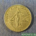 Монета 25 центавос, 1958-1966, Филипины