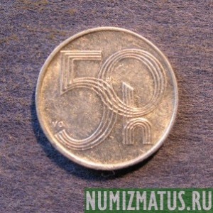Монета 50 хелеров, 1993-2001, Чехия