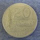 Монета 20 центавос, 1967, Бразилия