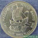 Монета 100 эскудо, 1989, Португалия