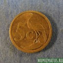 Монета 5 центов, 2000 - 2006, ЮАР