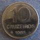 Монета 10 крузейрос, 1985-1986, Бразилия