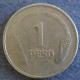 Монета 1 песо, 1976-1981, Колумбия
