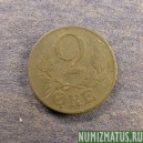 Монета 2 оре, 1942-1947, Дания