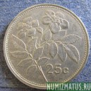 Монета 25 центов , 1991-1998,  Мальта