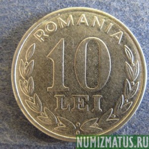 Монета 10 лей , 1993-2000, Румыния